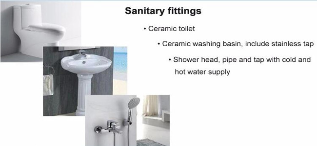 Chalet de acero ligero prefabricado amistoso de Eco moderno